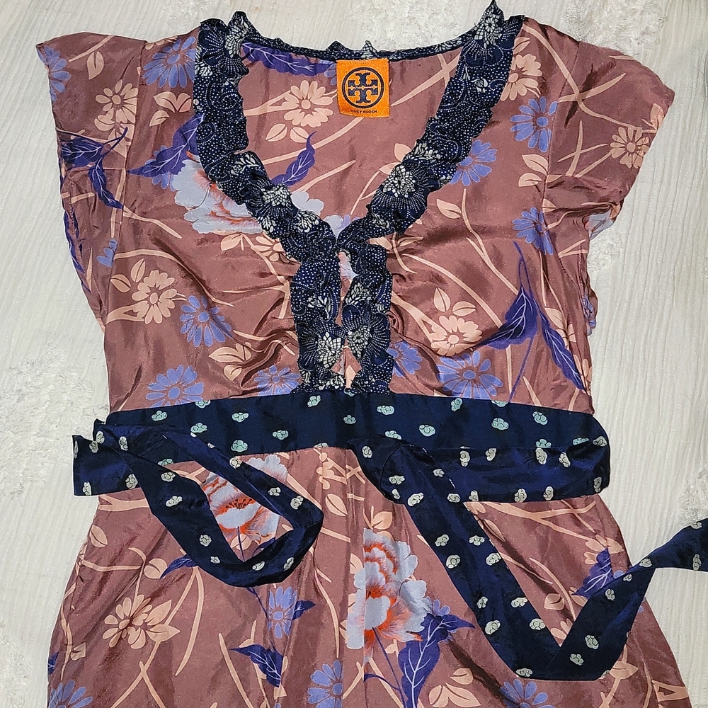 Tory Burch ruffled silk blouse